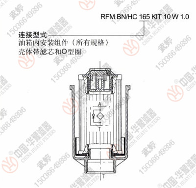 賀德克回油過濾器RFM BN/HC165KIT10W1.0